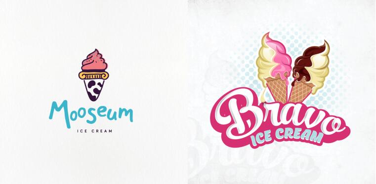 冰淇淋logo设计