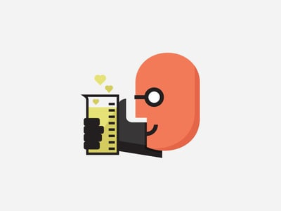 科学家把烧杯logo设计